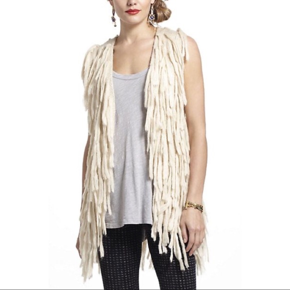 Anthropologie McGuinn Lupita Fringed Vest - Picture 2 of 8
